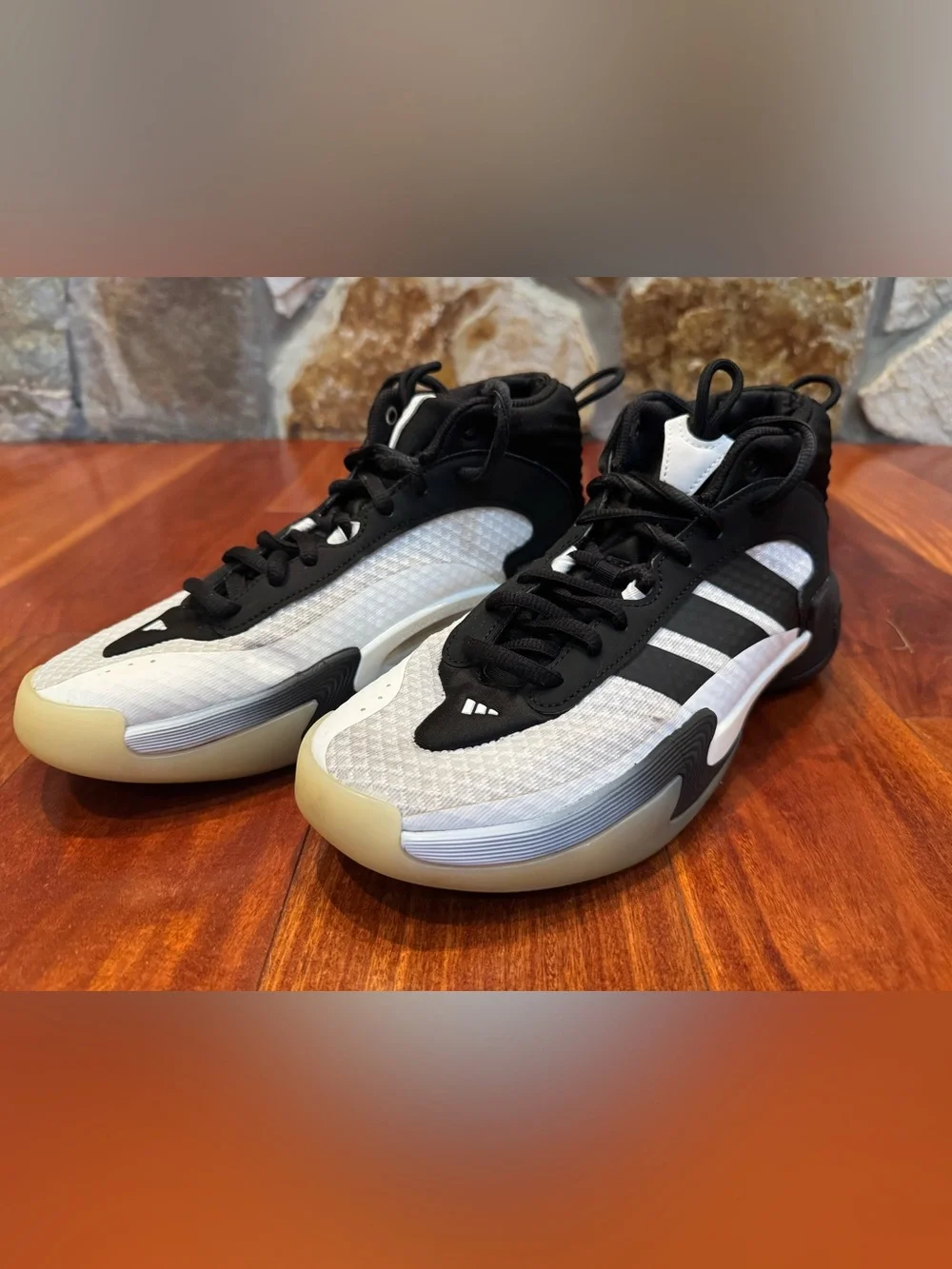 Adidas Crazy IIInfinity Basketball Shoes Men’s 9 Black White Sneakers Athletic